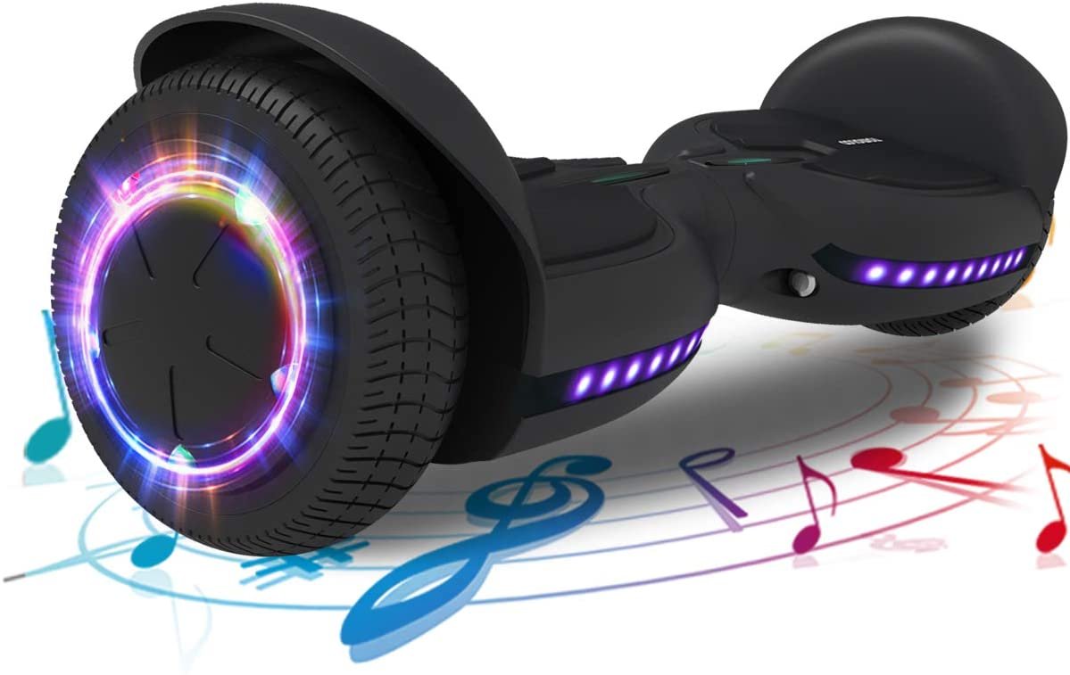 TOMOLOO Music-Rhythmed Hoverboard for Kids